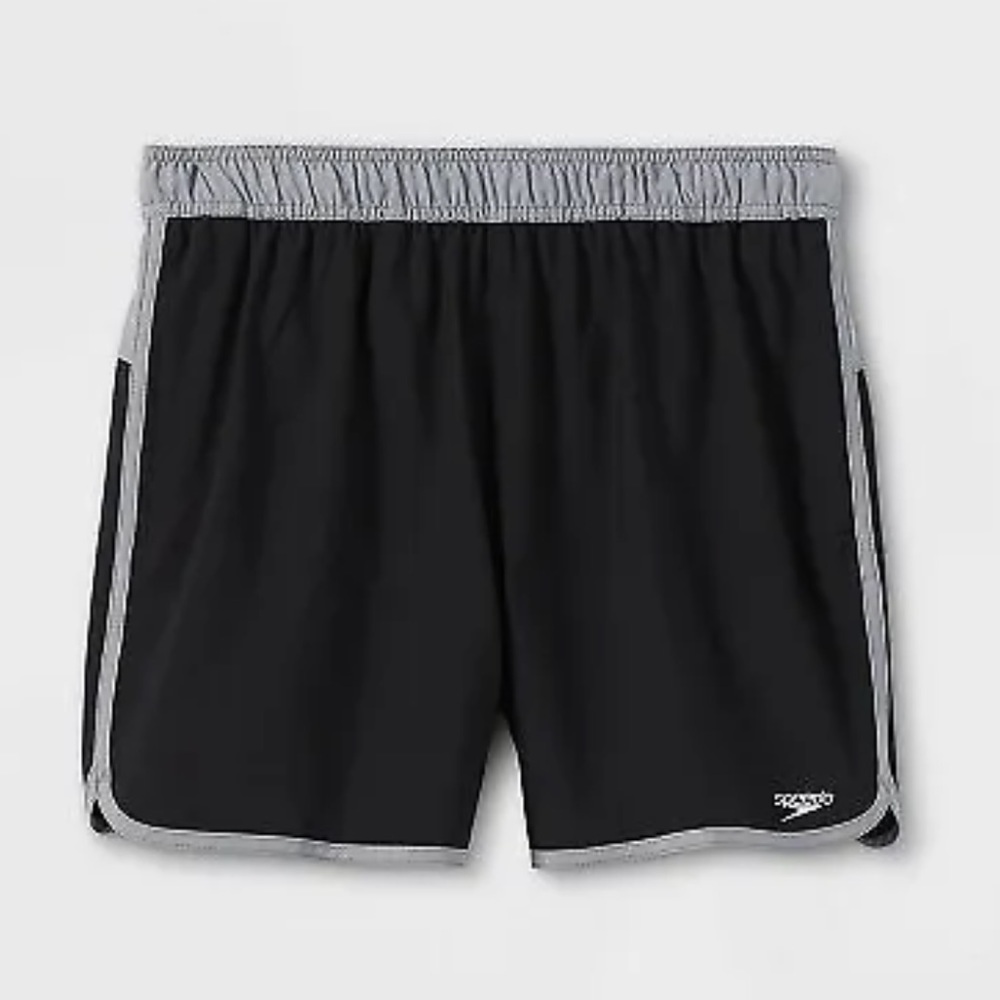 NWT Speedo Men's 5.5" New Anthracite Swim Trunks Sz XXL